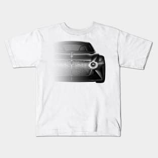 Bentley EXP 100 GT (2019)  Black And White Cars Form Kids T-Shirt